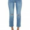 KanCan Bottoms Light Wash High Rise Distressed Knee Straight Jeans 1 KanCan Bottoms Light Wash High Rise Distressed Knee Straight Jeans