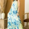 Flying Tomato Lime And Royal Blue Abstract Print Maxi Dress Dresses 2 Flying Tomato Lime And Royal Blue Abstract Print Maxi Dress Dresses