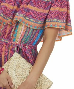 Flying Tomato Magenta Multicolored Striped Off The Shoulder Maxi 17 Flying Tomato Magenta Multicolored Striped Off The Shoulder Maxi