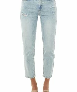 KanCan Bottoms Medium Acid Wash Distressed Denim Jeans