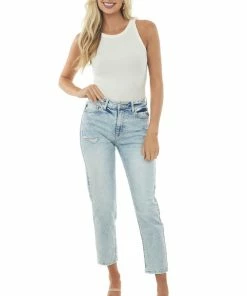 KanCan Bottoms Medium Acid Wash Distressed Denim Jeans