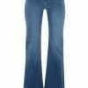Sneak Peek Medium Wash High Rise Flare Leg Denim Jeans