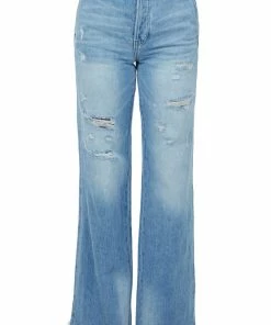 KanCan Bottoms Medium Wash High Rise Relaxed Straight Fit Jeans