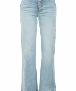 KanCan Bottoms Medium Wash High Rise Slim Flare Button Fly Jeans