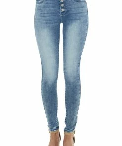 KanCan Medium Wash High Rise Super Skinny Fit Jeans Bottoms