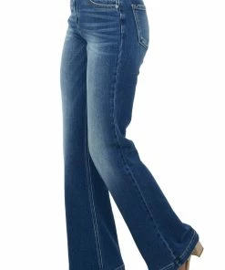KanCan Medium Wash High Rise Wide Relaxed Denim Jeans Bottoms