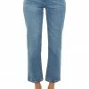4 What Its Worth Medium Wash High Rise Zipper Fly Mom Jeans Bottoms