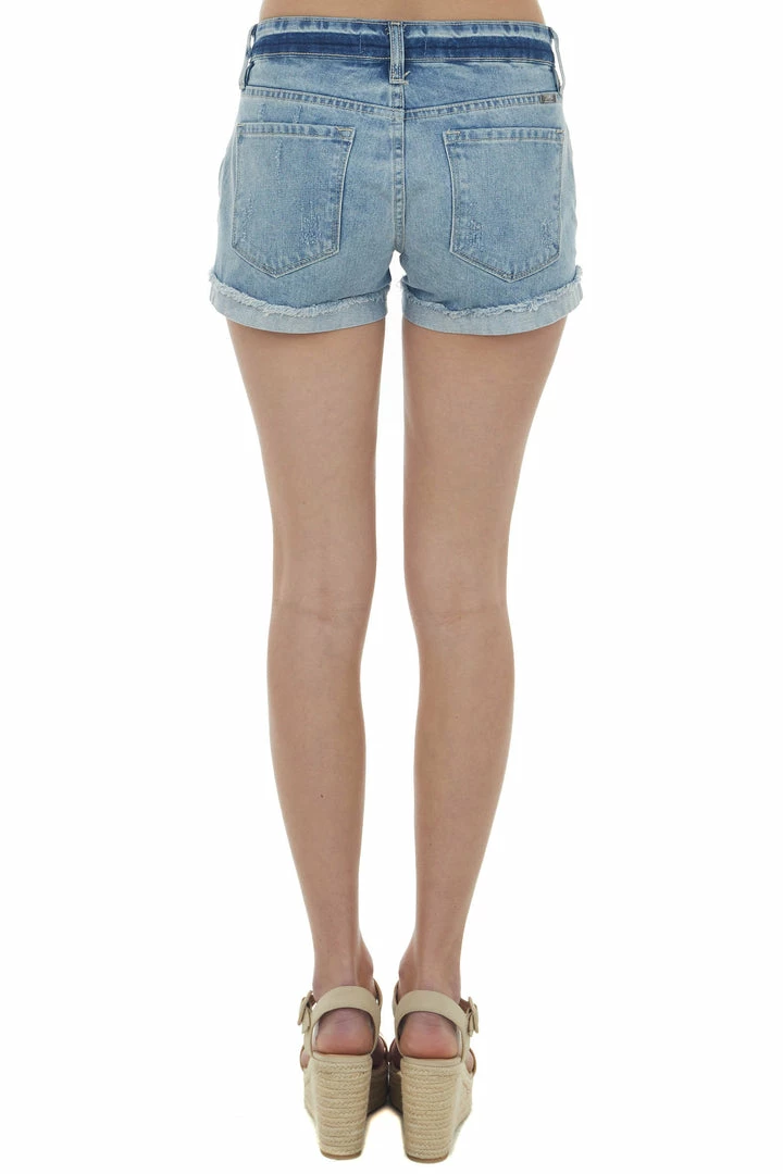 KanCan Bottoms Medium Wash Mid Rise Folded Hem Denim Shorts 6 KanCan Bottoms Medium Wash Mid Rise Folded Hem Denim Shorts