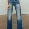 KanCan Medium Wash High Rise Wide Relaxed Denim Jeans Bottoms