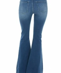 KanCan Mid Wash High Rise Button Up Fly Flare Jeans Bottoms 14 KanCan Mid Wash High Rise Button Up Fly Flare Jeans Bottoms