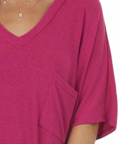 Charlotte Avery Mulberry Short Dolman Sleeve Chest Pocket Top 13 Charlotte Avery Mulberry Short Dolman Sleeve Chest Pocket Top