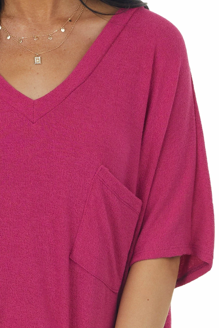 Charlotte Avery Mulberry Short Dolman Sleeve Chest Pocket Top 8 Charlotte Avery Mulberry Short Dolman Sleeve Chest Pocket Top