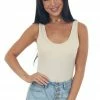 Heyson Nude Padded Scoop Neck Sleeveless Bodysuit