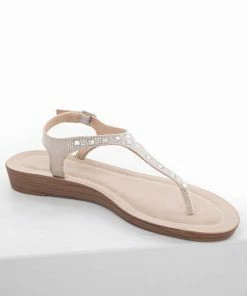 Chinese Laundry Nude Rhinestone Heeled Thong Sandals With Buckle 12 Chinese Laundry Nude Rhinestone Heeled Thong Sandals With Buckle