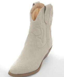 FORTUNE DYNAMIC Shoes Oatmeal Western Style Pointed Toe Booties 11 FORTUNE DYNAMIC Shoes Oatmeal Western Style Pointed Toe Booties