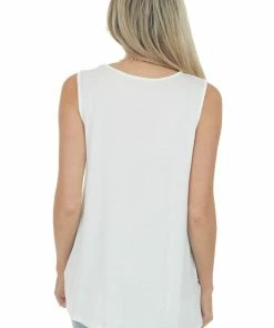 HEIMISH Off White Aztec Print Stretchy Muscle Knit Tee 14 HEIMISH Off White Aztec Print Stretchy Muscle Knit Tee