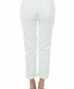 KanCan Off White High Rise Heavily Distressed Denim Jeans Bottoms