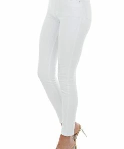 YMI Bottoms Off White High Rise Zipper Fly Skinny Jeans 7 YMI Bottoms Off White High Rise Zipper Fly Skinny Jeans