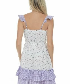 Umgee Off White Multiprint Sleeveless Short Dress 12 Umgee Off White Multiprint Sleeveless Short Dress