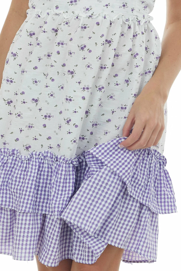 Umgee Off White Multiprint Sleeveless Short Dress 8 Umgee Off White Multiprint Sleeveless Short Dress