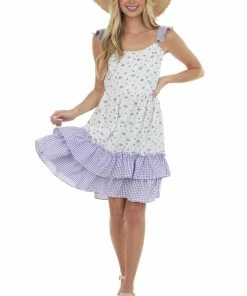 Umgee Off White Multiprint Sleeveless Short Dress 10 Umgee Off White Multiprint Sleeveless Short Dress