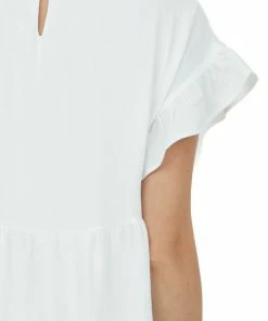 She + Sky Dresses Off White Ruffle Sleeve Tiered Babydoll Dress 13 She + Sky Dresses Off White Ruffle Sleeve Tiered Babydoll Dress