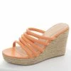 Chinese Laundry Papaya Strappy Slip On Espadrille Wedges Shoes