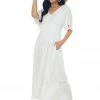 Heyson Dresses Pearl White Half Flutter Sleeve Midi Dress 1 Heyson Dresses Pearl White Half Flutter Sleeve Midi Dress
