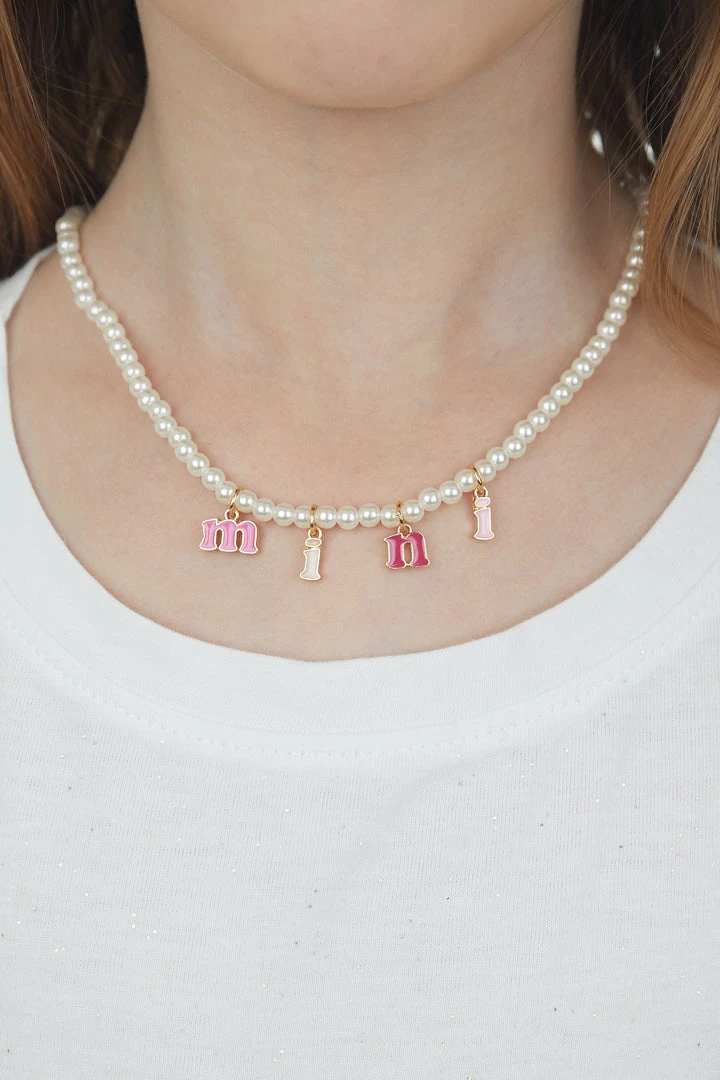 Fashion City Pearl Mama And Mini Letter Charm Necklace Set Accessories 4 Fashion City Pearl Mama And Mini Letter Charm Necklace Set Accessories