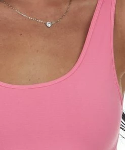 Nikibiki Tops Punch Pink Seamless Long Tank Top