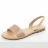 FORTUNE DYNAMIC Shoes Rose Gold Rhinestone Strap Sling Back Sandals