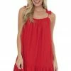Vanilla Bay Ruby Sleeveless Scoop Neck Woven Mini Dress Dresses