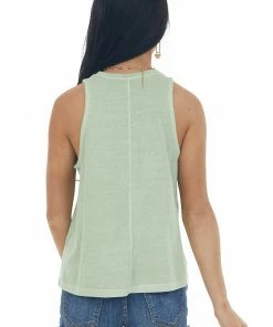 HYFVE Sage Crew Neck A Line Knit Tank Top