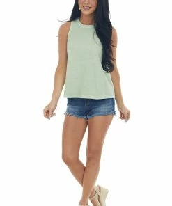 HYFVE Sage Crew Neck A Line Knit Tank Top