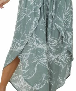 Kori America Sage Printed Strapless Layered Jumpsuit