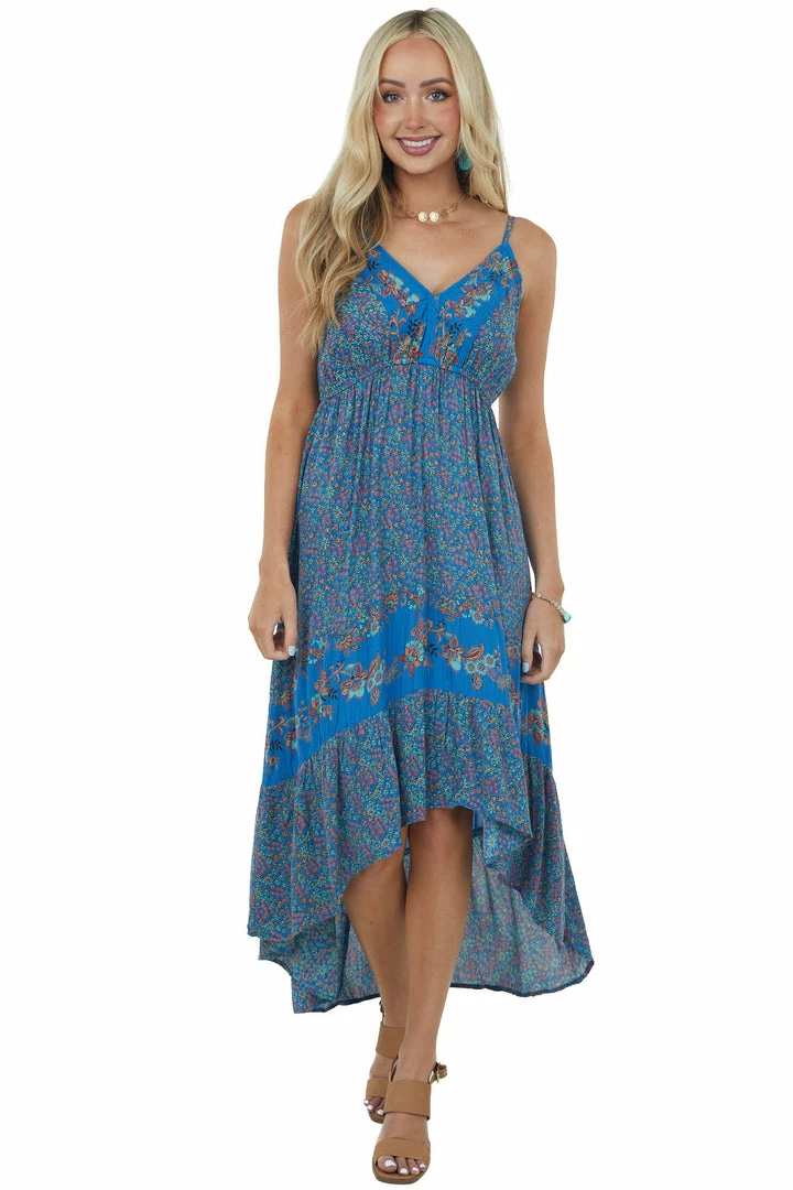 ANGIE Sapphire High Low Floral Sleeveless Maxi Dress 5 ANGIE Sapphire High Low Floral Sleeveless Maxi Dress