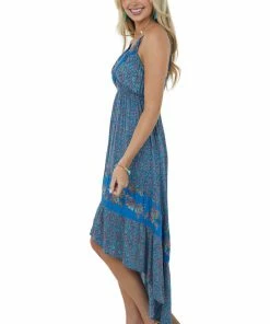 ANGIE Sapphire High Low Floral Sleeveless Maxi Dress 15 ANGIE Sapphire High Low Floral Sleeveless Maxi Dress