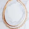 Fame Accessories Shiny Gold Assorted Chain Layered Necklace