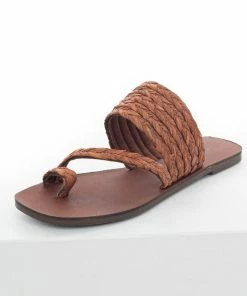 Chinese Laundry Sienna Flat Sandals With Woven Straw Straps