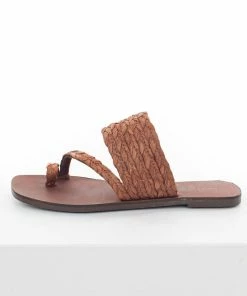 Chinese Laundry Sienna Flat Sandals With Woven Straw Straps