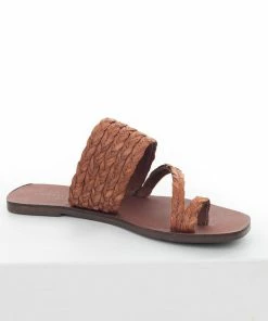 Chinese Laundry Sienna Flat Sandals With Woven Straw Straps