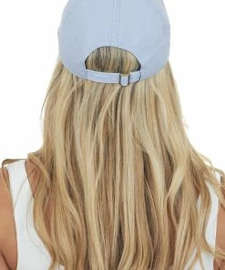 Fashion City Slate Blue 'Mama' Embroidered Baseball Cap Accessories 8 Fashion City Slate Blue 'Mama' Embroidered Baseball Cap Accessories