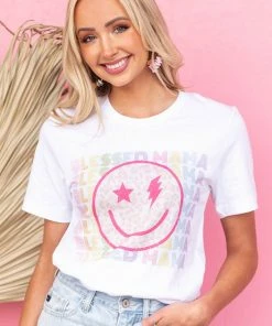 Wknder Snow White 'Blessed Mama' Smiley Graphic Tee