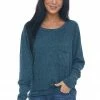 BiBi Tops Spruce Dolman Sleeve Brushed Knit Top 2 BiBi Tops Spruce Dolman Sleeve Brushed Knit Top