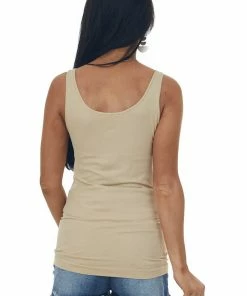 Nikibiki Stone Seamless Long Stretchy Tank Top Tops 12 Nikibiki Stone Seamless Long Stretchy Tank Top Tops