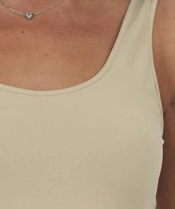 Nikibiki Stone Seamless Long Stretchy Tank Top Tops 13 Nikibiki Stone Seamless Long Stretchy Tank Top Tops