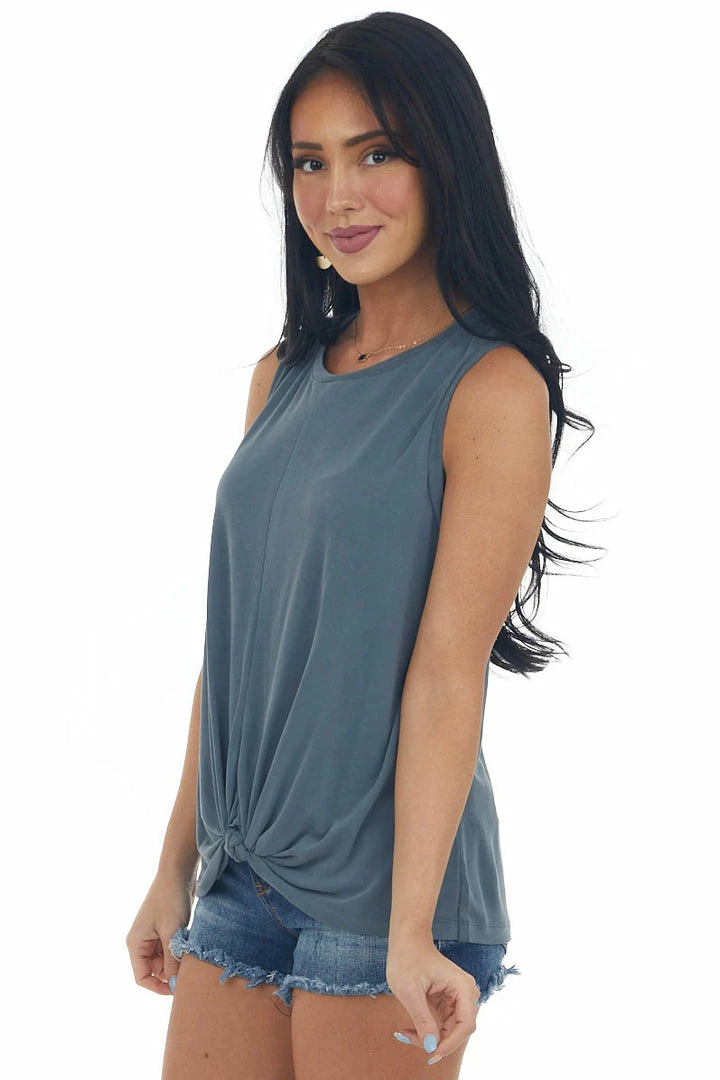 Lush Clothing Stormy Front Knot Lightweight Knit Tank Top 6 Lush Clothing Stormy Front Knot Lightweight Knit Tank Top