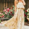 Aakaa Straw Floral Sleeveless Side Slit Maxi Dress 1 Aakaa Straw Floral Sleeveless Side Slit Maxi Dress