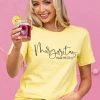 Blume+Co Tops Sunshine 'Margaritas Made Me Do It' Graphic Tee