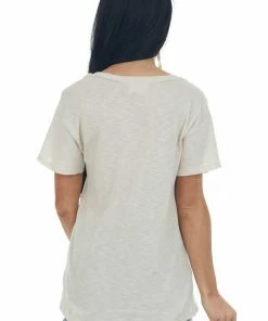 BiBi Vanilla 'American Cowboy' Laser Cut Knit Top